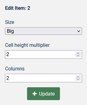Custom grids